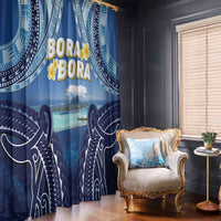 French Polynesia Bora Bora Window Curtain Beach Landscape Polynesian Style LT05 - Polynesian Pride