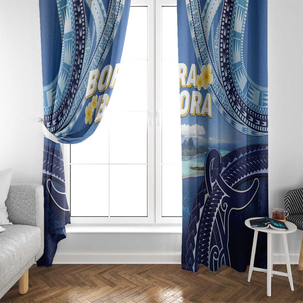French Polynesia Bora Bora Window Curtain Beach Landscape Polynesian Style LT05 - Polynesian Pride