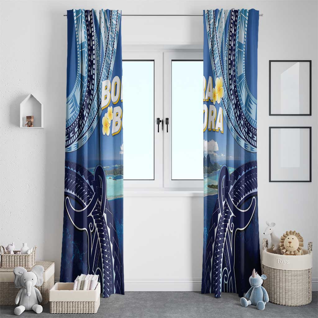 French Polynesia Bora Bora Window Curtain Beach Landscape Polynesian Style LT05 - Polynesian Pride