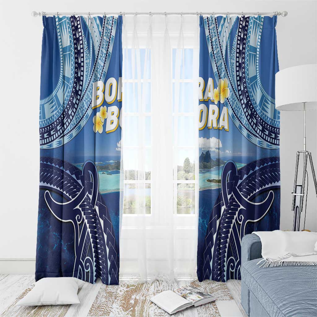 French Polynesia Bora Bora Window Curtain Beach Landscape Polynesian Style LT05 - Polynesian Pride