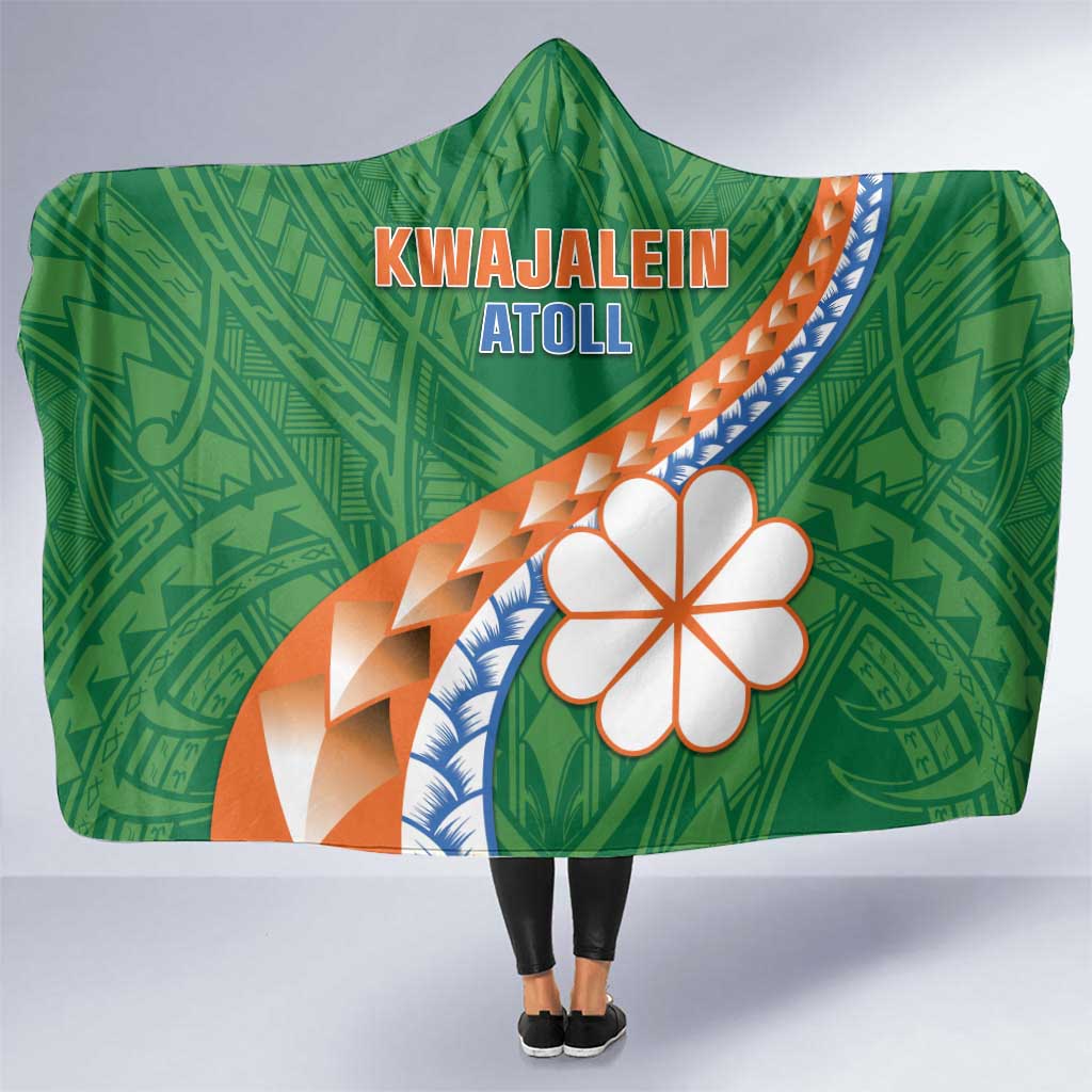 Marshall Islands Kwajalein Atoll Hooded Blanket Polynesian Tribal Tattoo