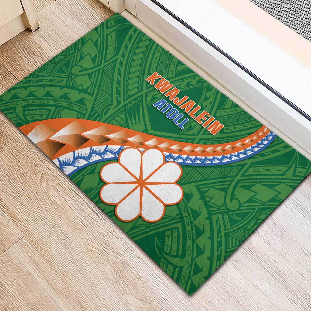 Marshall Islands Kwajalein Atoll Rubber Doormat Polynesian Tribal Tattoo