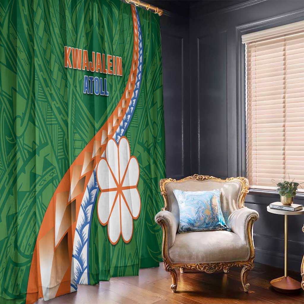 Marshall Islands Kwajalein Atoll Window Curtain Polynesian Tribal Tattoo