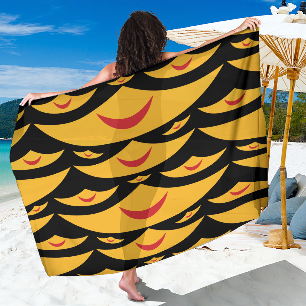 Hawaii Ahu Ula Inspired Sarong Black Version