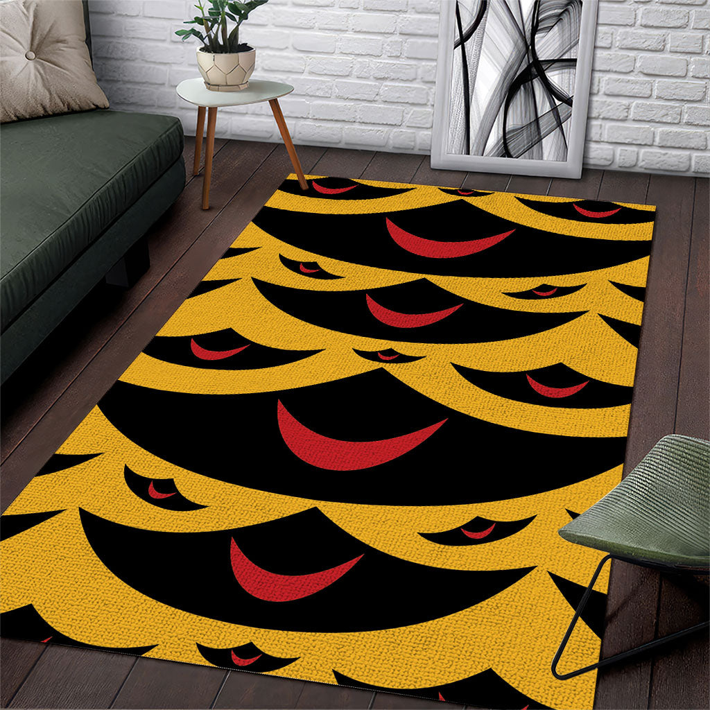 Hawaii Ahu Ula Inspired Area Rug Yellow Version