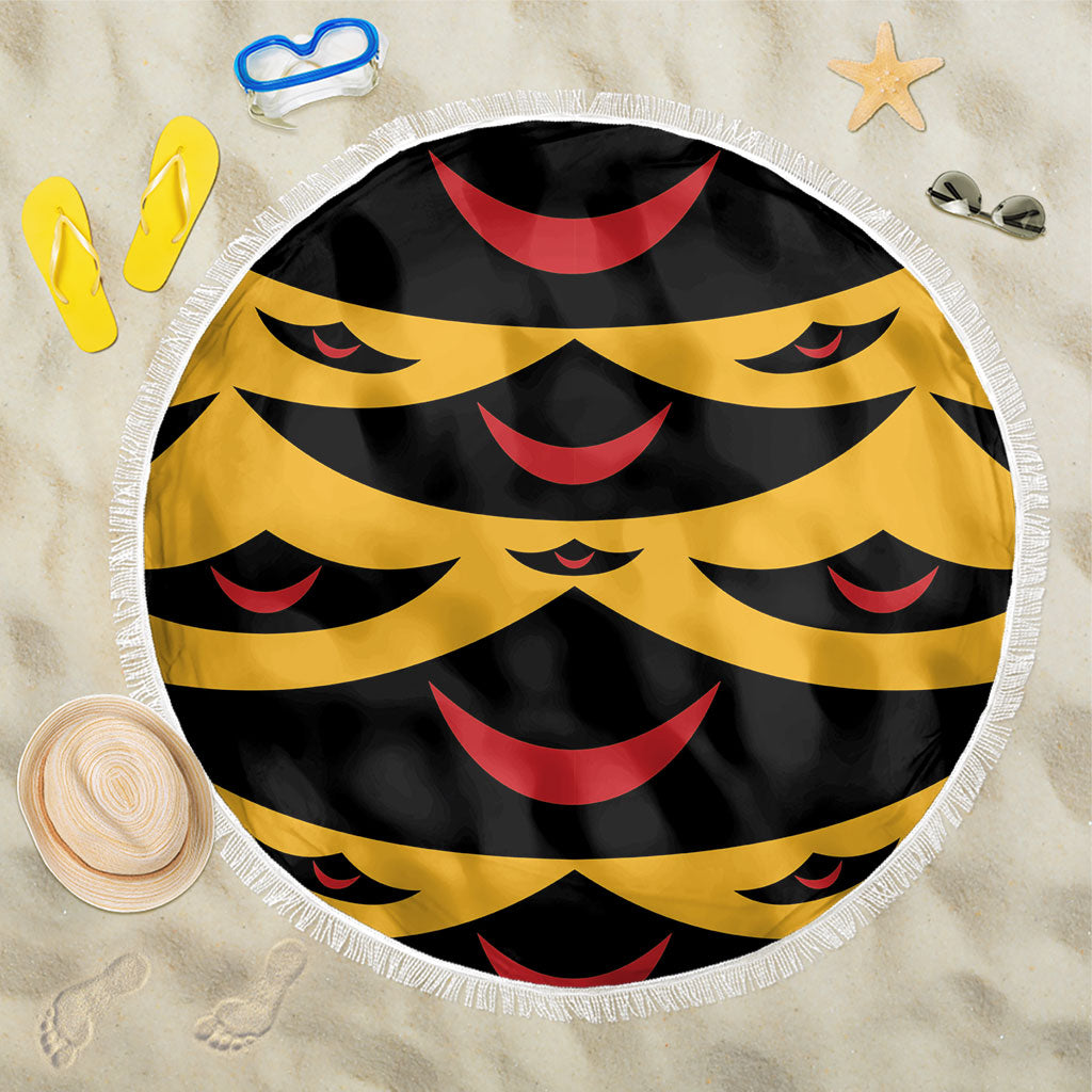 Hawaii Ahu Ula Inspired Beach Blanket Yellow Version