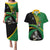 Custom New Zealand And South Africa Rugby Couples Matching Puletasi Dress and Hawaiian Shirt 2023 Springboks Combine All Black Silver Fern LT05 Green - Polynesian Pride