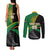 Custom New Zealand And South Africa Rugby Couples Matching Tank Maxi Dress and Long Sleeve Button Shirt 2023 Springboks Combine All Black Silver Fern LT05 - Polynesian Pride