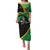 Custom New Zealand And South Africa Rugby Family Matching Puletasi Dress and Hawaiian Shirt 2023 Springboks Combine All Black Silver Fern LT05 Mom's Dress Green - Polynesian Pride