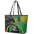 New Zealand And South Africa Rugby Leather Tote Bag 2023 Springboks Combine All Black Silver Fern LT05 - Polynesian Pride