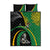 New Zealand And South Africa Rugby Quilt Bed Set 2023 Springboks Combine All Black Silver Fern LT05 Green - Polynesian Pride