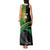 Custom New Zealand And South Africa Rugby Tank Maxi Dress 2023 Springboks Combine All Black Silver Fern LT05 - Polynesian Pride