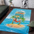 Aloha Hawaii Area Rug Funny Macaw Parrot Tropical Vibe