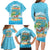 Aloha Hawaii Family Matching Long Sleeve Bodycon Dress and Hawaiian Shirt Funny Macaw Parrot Tropical Vibe