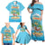 Aloha Hawaii Family Matching Off Shoulder Maxi Dress and Hawaiian Shirt Funny Macaw Parrot Tropical Vibe