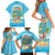 Aloha Hawaii Family Matching Short Sleeve Bodycon Dress and Hawaiian Shirt Funny Macaw Parrot Tropical Vibe