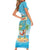 Aloha Hawaii Family Matching Short Sleeve Bodycon Dress and Hawaiian Shirt Funny Macaw Parrot Tropical Vibe