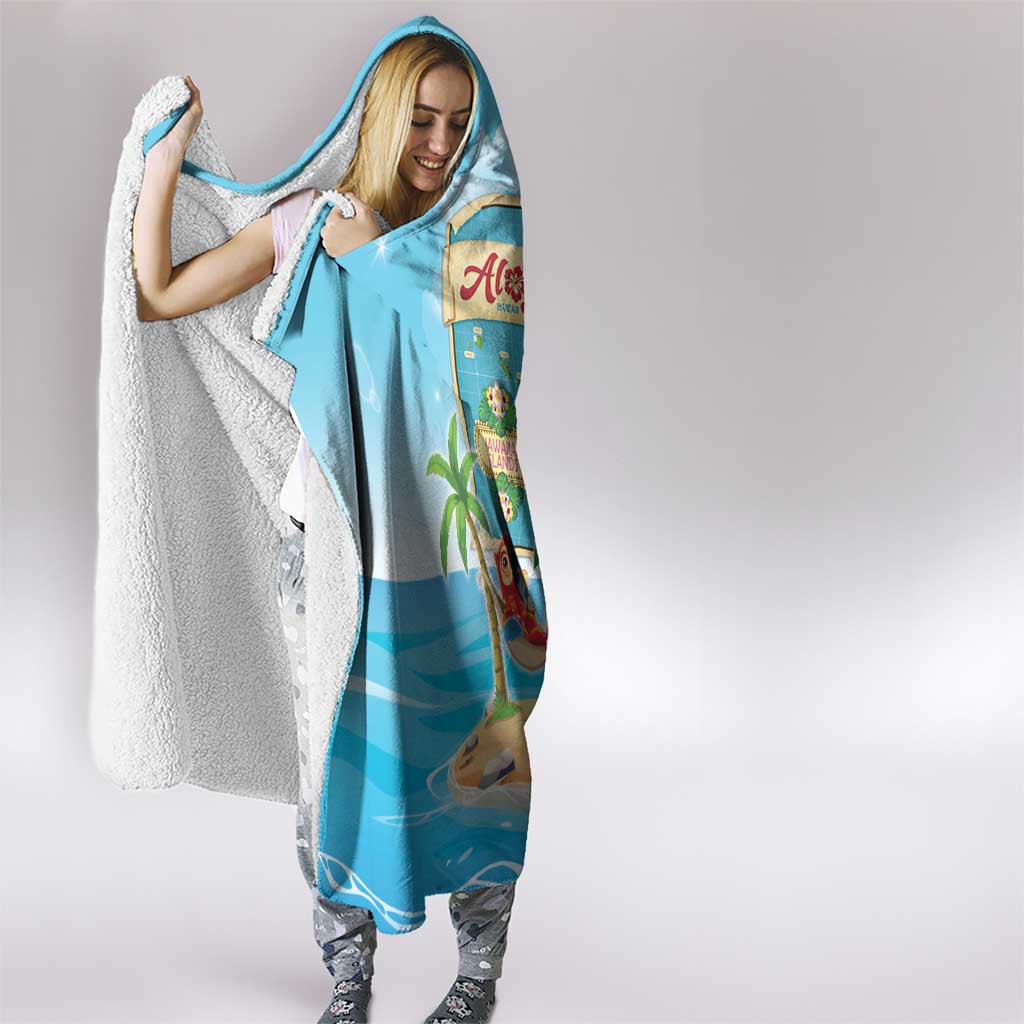 Aloha Hawaii Hooded Blanket Funny Macaw Parrot Tropical Vibe LT05 - Polynesian Pride