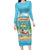 Aloha Hawaii Long Sleeve Bodycon Dress Funny Macaw Parrot Tropical Vibe