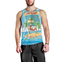 Aloha Hawaii Men Tank Top Funny Macaw Parrot Tropical Vibe LT05 - Polynesian Pride