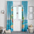 Aloha Hawaii Window Curtain Funny Macaw Parrot Tropical Vibe