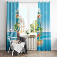 Aloha Hawaii Window Curtain Funny Macaw Parrot Tropical Vibe LT05 - Polynesian Pride