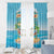 Aloha Hawaii Window Curtain Funny Macaw Parrot Tropical Vibe