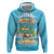 Aloha Hawaii Zip Hoodie Funny Macaw Parrot Tropical Vibe