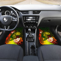 Personalised Hawaii State Motto Car Mats Hawaiian Tribal Reggae Hammerhead Shark LT05 - Polynesian Pride