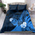 Hawaii State Motto Bedding Set Hawaiian Tribal Blue Hammerhead Shark LT05 - Polynesian Pride