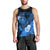 Personalised Hawaii State Motto Men Tank Top Hawaiian Tribal Blue Hammerhead Shark LT05 - Polynesian Pride