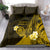 Hawaii State Motto Bedding Set Hawaiian Tribal Gold Hammerhead Shark LT05 - Polynesian Pride