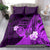 Hawaii State Motto Bedding Set Hawaiian Tribal Purple Hammerhead Shark LT05 - Polynesian Pride