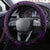 Hawaii State Motto Steering Wheel Cover Hawaiian Tribal Purple Hammerhead Shark LT05 - Polynesian Pride