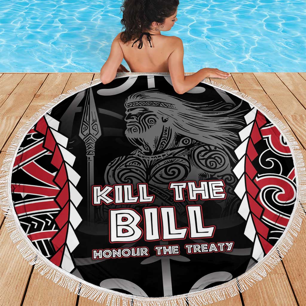 Aotearoa Waitangi Day Beach Blanket Maori Warrior Tribal Tattoo LT05 - Polynesian Pride