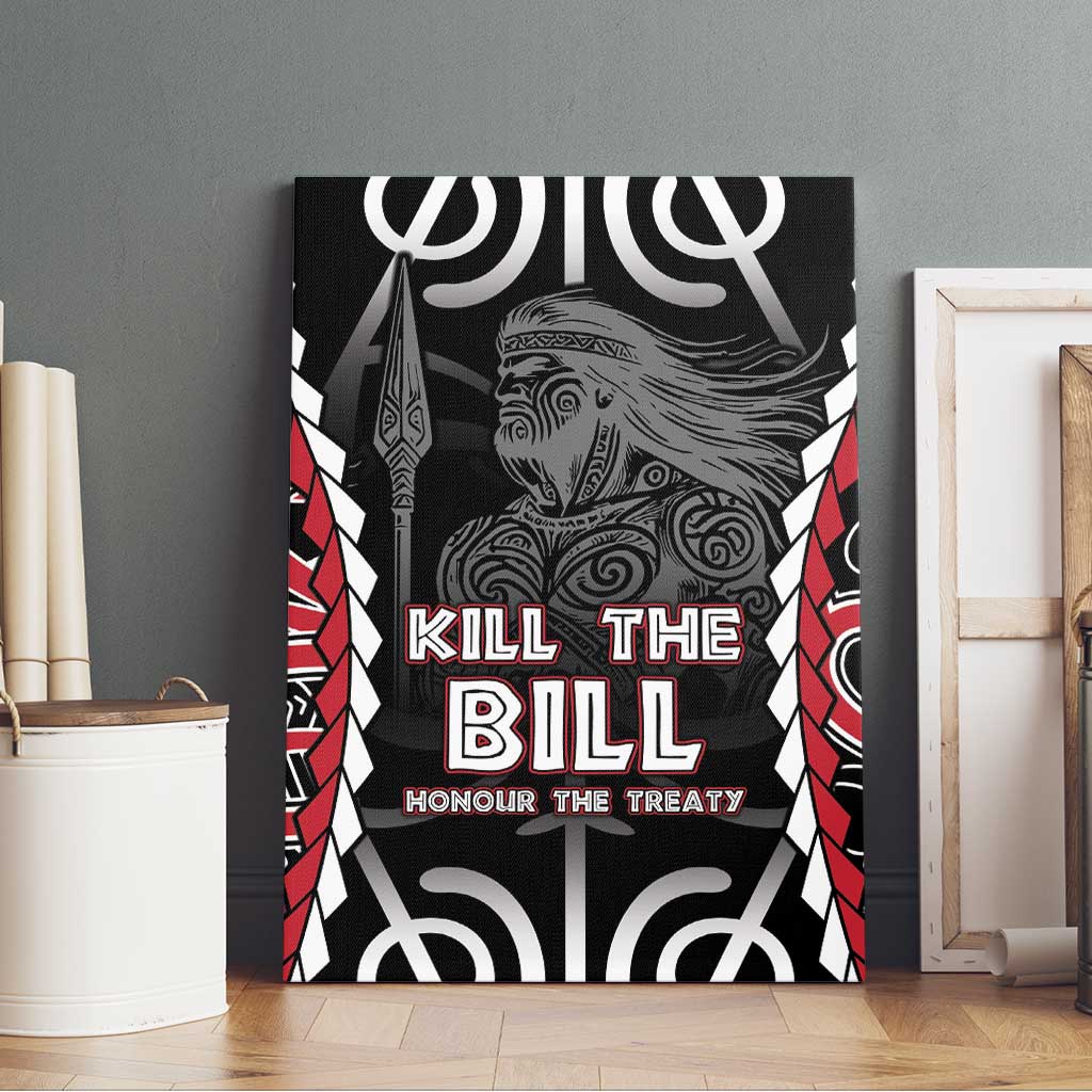 Aotearoa Waitangi Day Canvas Wall Art Maori Warrior Tribal Tattoo LT05 - Polynesian Pride