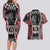 Aotearoa Waitangi Day Couples Matching Long Sleeve Bodycon Dress and Hawaiian Shirt Maori Warrior Tribal Tattoo