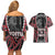 Aotearoa Waitangi Day Couples Matching Off Shoulder Short Dress and Hawaiian Shirt Maori Warrior Tribal Tattoo