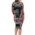 Aotearoa Waitangi Day Family Matching Long Sleeve Bodycon Dress and Hawaiian Shirt Maori Warrior Tribal Tattoo