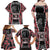 Aotearoa Waitangi Day Family Matching Off Shoulder Maxi Dress and Hawaiian Shirt Maori Warrior Tribal Tattoo