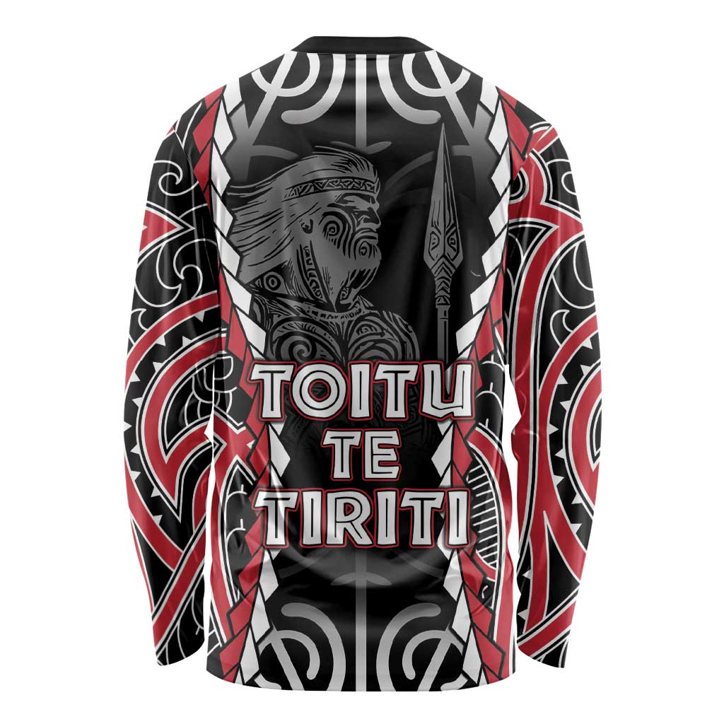 Aotearoa Waitangi Day Long Sleeve Shirt Maori Warrior Tribal Tattoo LT05 - Polynesian Pride