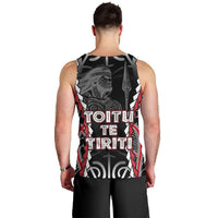 Aotearoa Waitangi Day Men Tank Top Maori Warrior Tribal Tattoo LT05 - Polynesian Pride