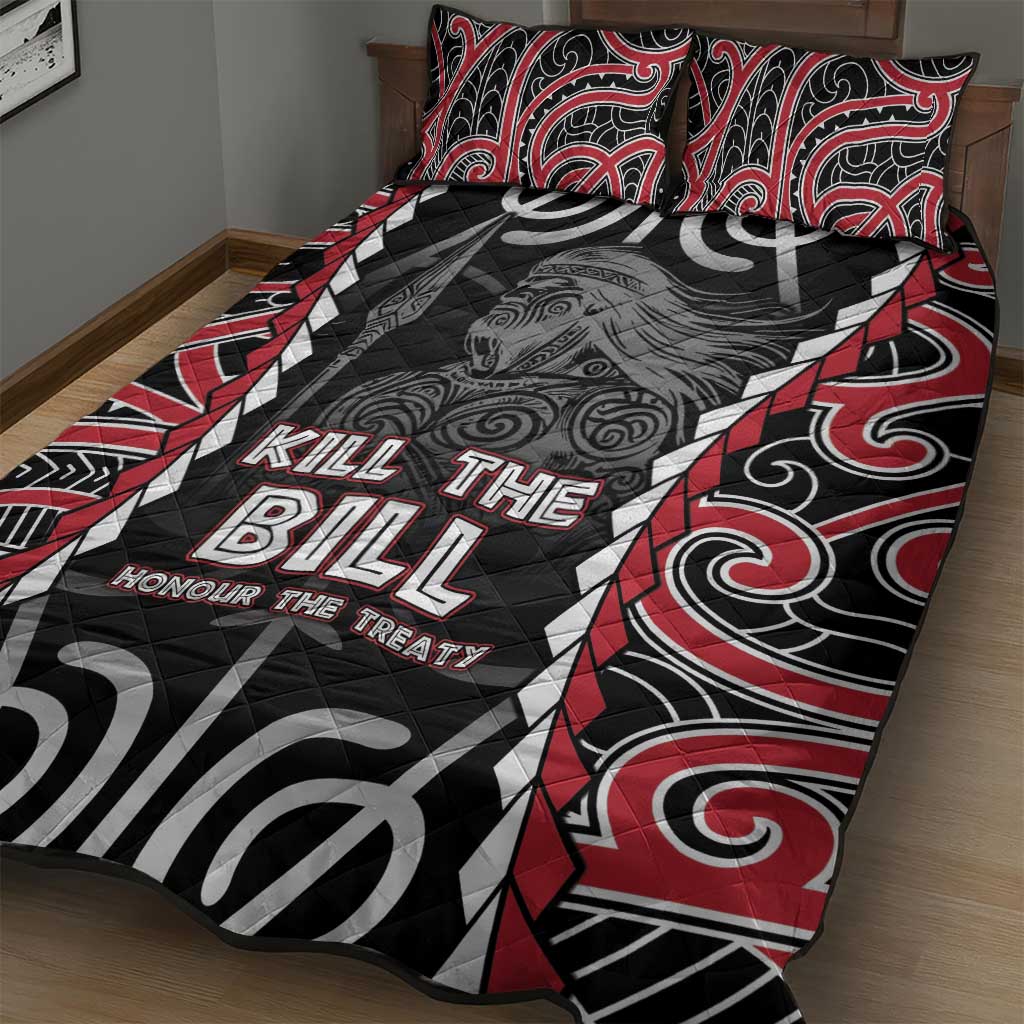 Aotearoa Waitangi Day Quilt Bed Set Maori Warrior Tribal Tattoo LT05 - Polynesian Pride