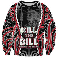 Aotearoa Waitangi Day Sweatshirt Maori Warrior Tribal Tattoo LT05 Unisex Black - Polynesian Pride