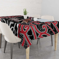 Aotearoa Waitangi Day Tablecloth Maori Warrior Tribal Tattoo LT05 - Polynesian Pride