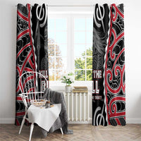 Aotearoa Waitangi Day Window Curtain Maori Warrior Tribal Tattoo LT05 - Polynesian Pride