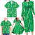 Hawaii Maile Lei Family Matching Long Sleeve Bodycon Dress and Hawaiian Shirt With Green Monstera Pattern