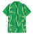 Hawaii Maile Lei Family Matching Off Shoulder Maxi Dress and Hawaiian Shirt With Green Monstera Pattern