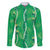 Hawaii Maile Lei Family Matching Off Shoulder Maxi Dress and Hawaiian Shirt With Green Monstera Pattern