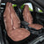 Hawaii Maile Lei Car Seat Cover With Brown Monstera Pattern